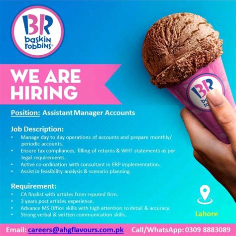 Franchisees are independent business owners and employers and are responsible for their own employment practices and benefits. . Baskin robbins hiring